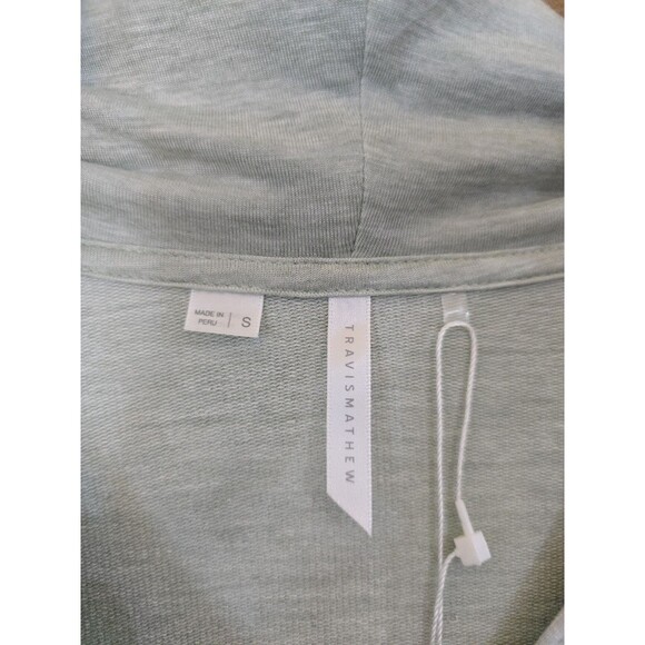 Travis Mathew OCEANA CLOUD Hoodie Sweatshirt Heather Desert Sage Size Small - Picture 7 of 11